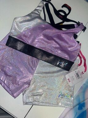 Justice Lavender and Silver Dance Sets